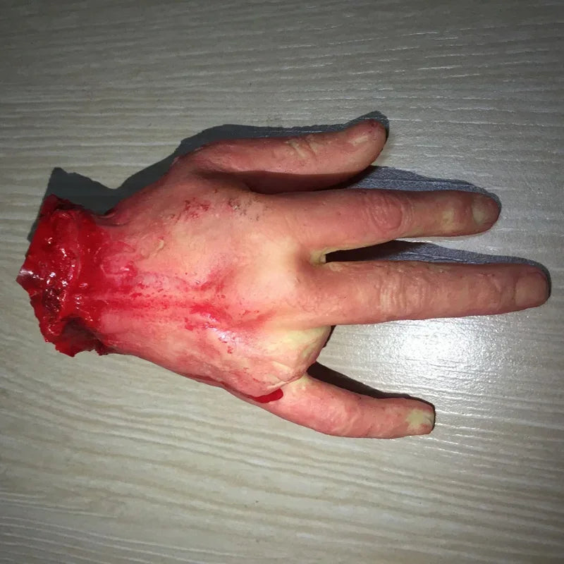 Halloween Props Horrible Blood Broken Fake Limbs Fingers Legs Arm Feet Latex Tricky Toys For Haunted House Decorations