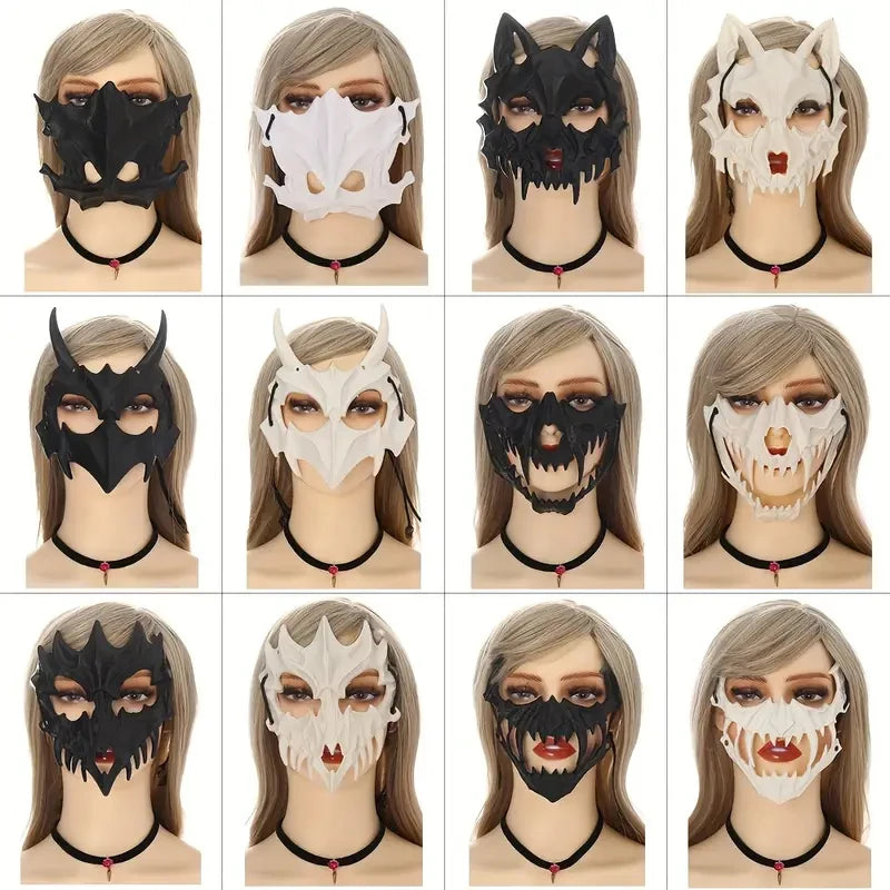 Halloween Fashion 6 Styles Skull Mask Bone Mask Dress-Up Costumes Party Mask Helmet Halloween Horror  Mask Cosplay Party Decor