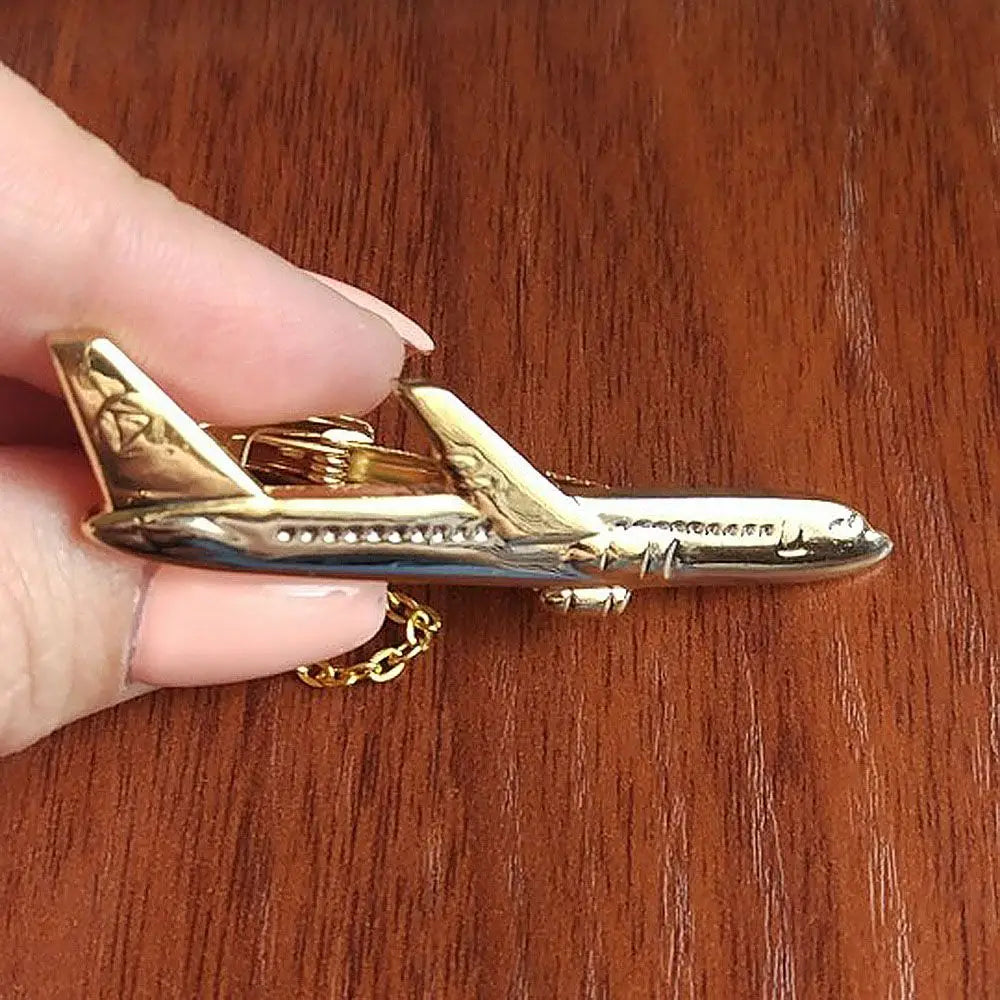 Gentleman Fashion Airplane Shape Accessories Jewelry Wedding Gifts Necktie Clip Shirt Tie Pin Aircraft Clips Men Tie Clip