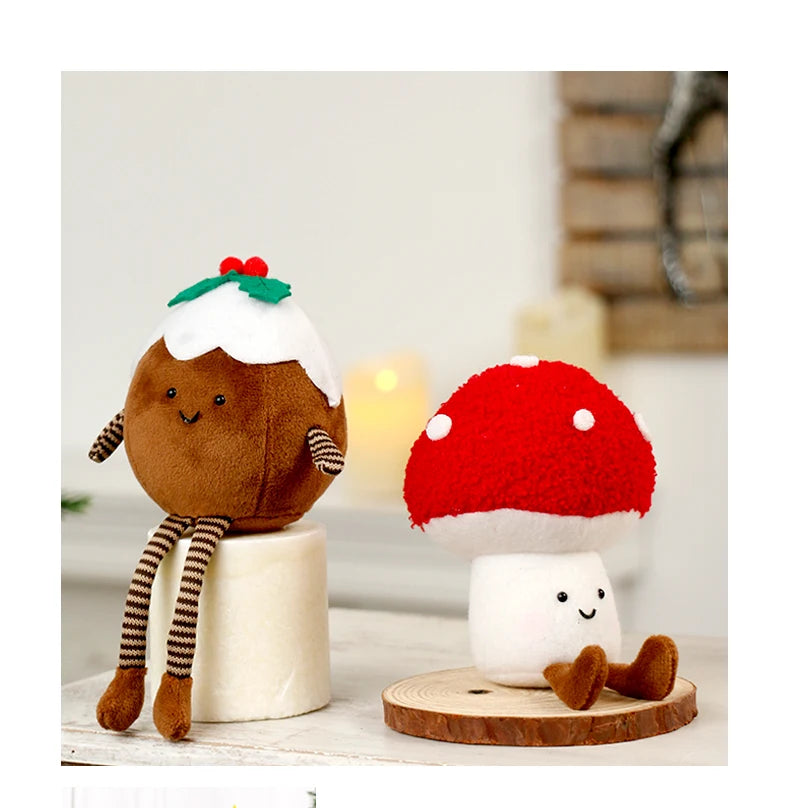 Christmas Decorations Christmas Tree Wreath Cake Wreath Shaped Plush Doll Ornament Holiday Decoration Home Decor for Christmas