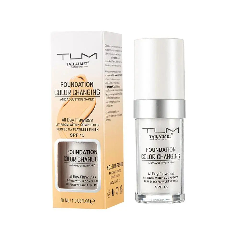 Liquid Foundation Colour Changing Full Coverage Concealer Makeup  Moisturizing Primer Cosmetics For All Skin Types
