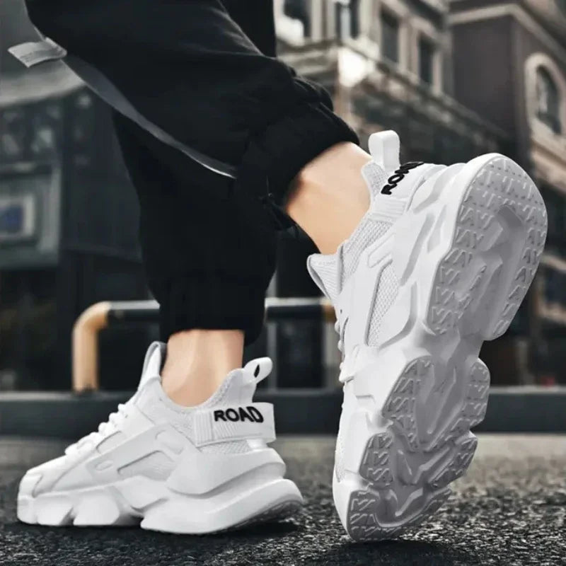 Sneakers for Men Autumn Breathable Casual Shoes Outdoor Lightweight Platform Fashion Elastic Socks Low Top Vulcanized Shoes 2024