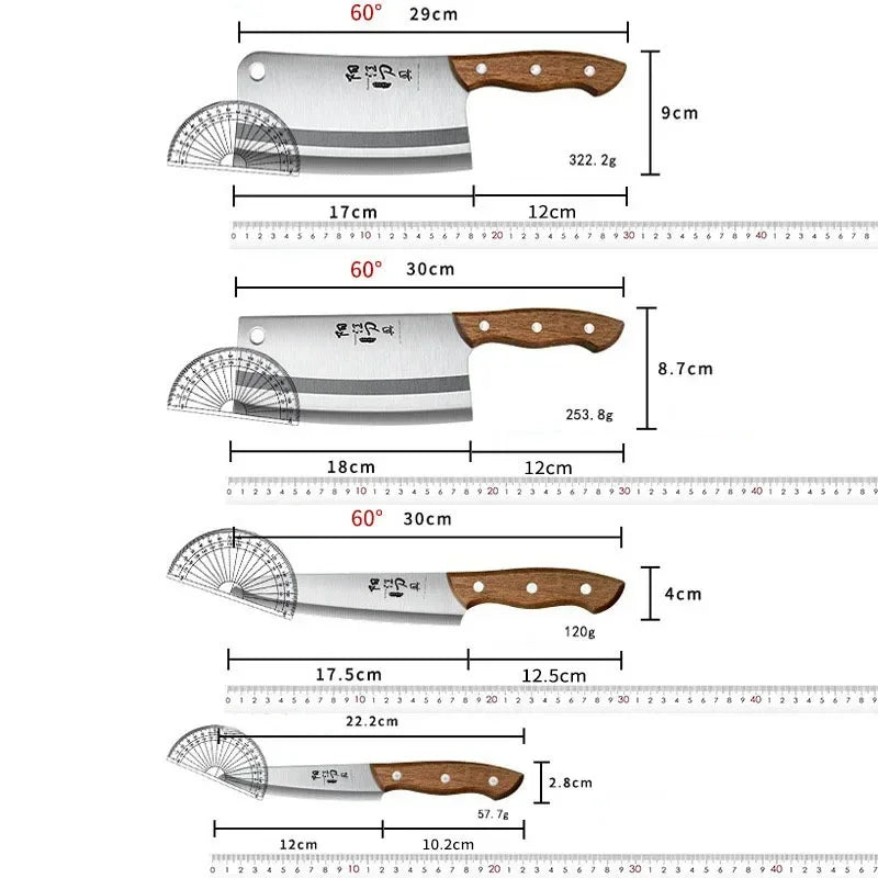 Kitchen knife for Chef, stainless steel forging, household knife set Kitchen super fast sharp slicing knife, kitchen accessories