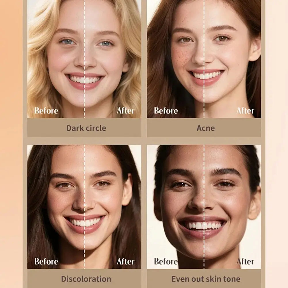 Two In One Double Head Foundation Make-up Stick Facial Foundation Make-up Makeup Matte Concealer Smooth Makeup Tool