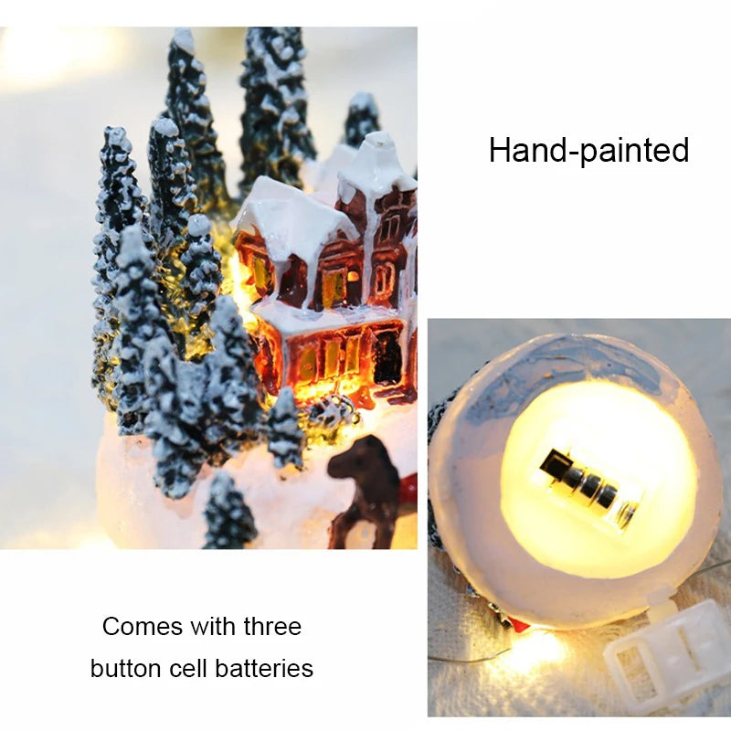 Christmas Decorations  LED Night Lights Luminous Micro Landscape House Children's Creative Gift Christmas New Year Ornaments