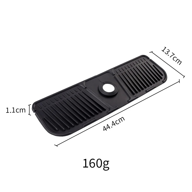 Kitchen Silicone Faucet Mat Faucet Water Catcher Mat Sink Splash Pad Countertop Protector Bathroom