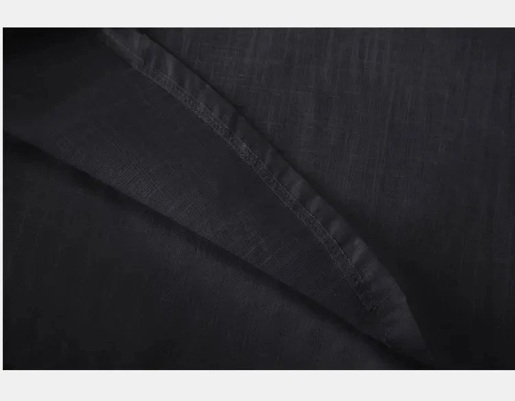 New Cotton Linen Shirts for Men Casual Shirts Solid color Lightweight Long Sleeve Henley Beach Shirts Hawaiian Men T-Shirts Tops