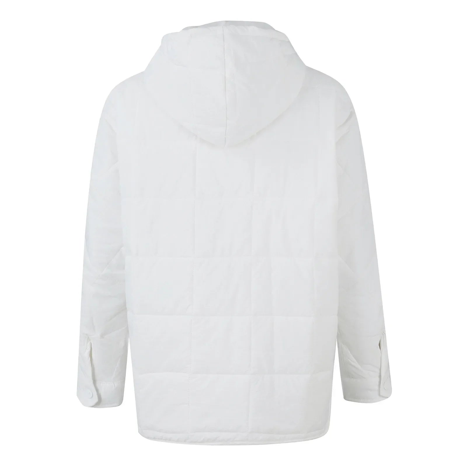 Quilted Jackets for Women Lightweight Long Sleeve Button Down Jacket Warm Winter Coat Outerwear with Pockets Ropas De Mujeres