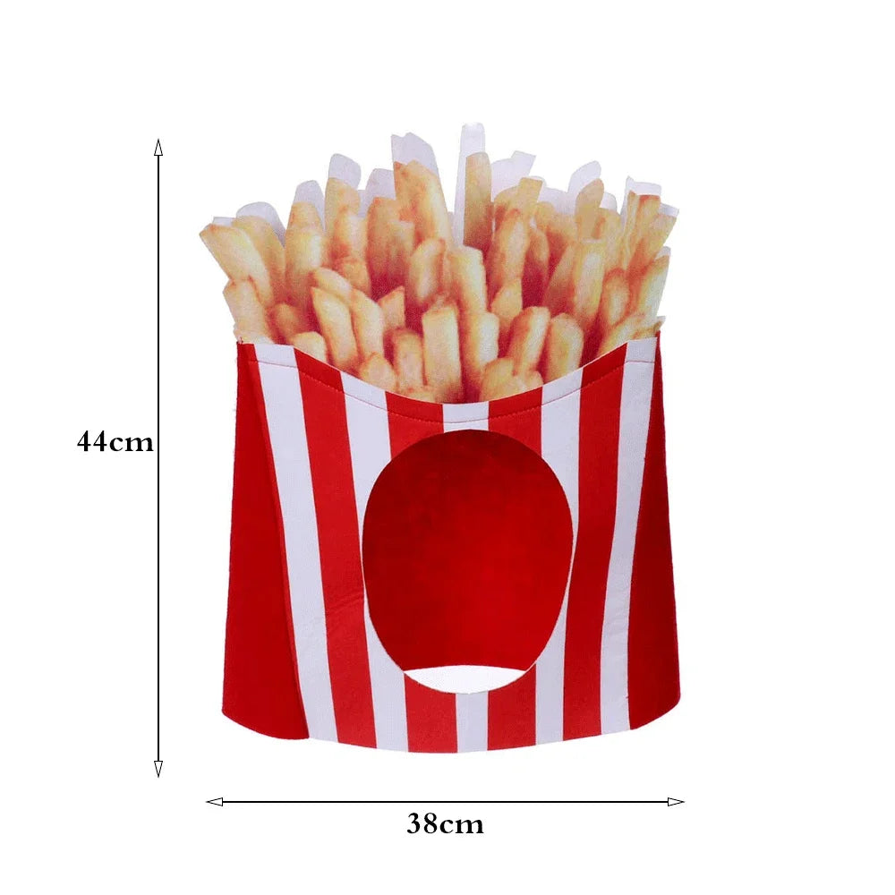 Christmas Funny Hat Novelty Christmas Tree Chips Gift Shaped Mask Cap Headgear Xmas Party Prop New Year Navidad Decoration Favor