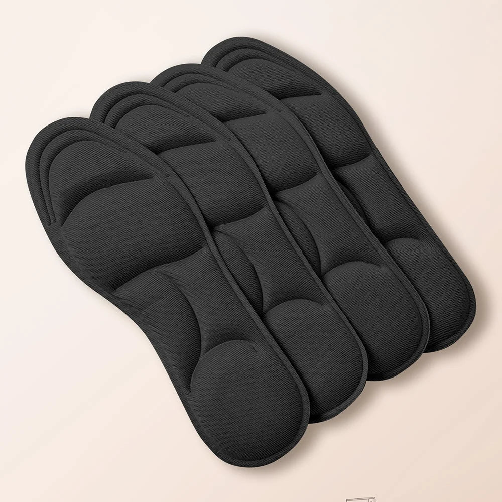 1/2/4/16Pairs 5D Massage Memory Foam Insoles For Shoes Sole Breathable Cushion Sport Running Insoles For Feet Orthopedic Insoles