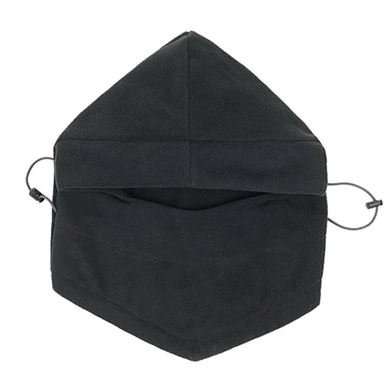 Winter Men Women Warm Hat Waterproof Thermal Fleece Balaclava Hat Hooded Neck Warmer Hiking Scarves Outdoor Riding Windproof Cap