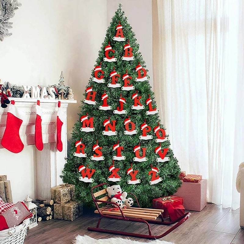 Merry Christmas Decoration Pendant English Alphabet Cristmas Tree Ornaments for Home Decor  Navidad New Year 2026 Gift Accessory