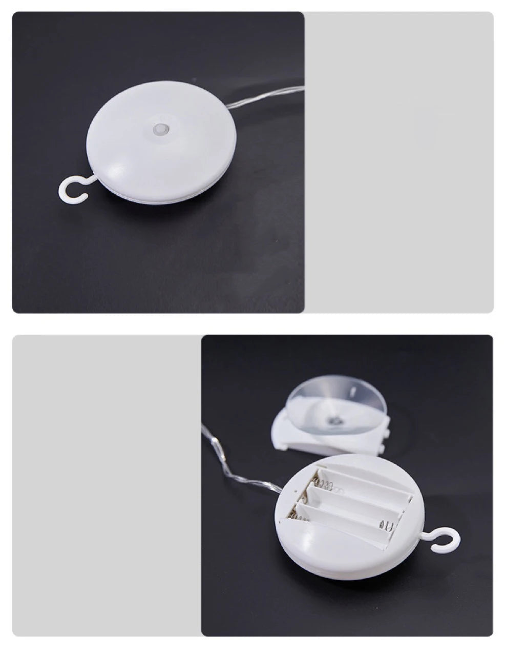 Christmas LED Light Snowflake Santa Hanging Sucker Lamp Window Ornaments Decoration for Home Xmas Navidad 2023 New Year Decor