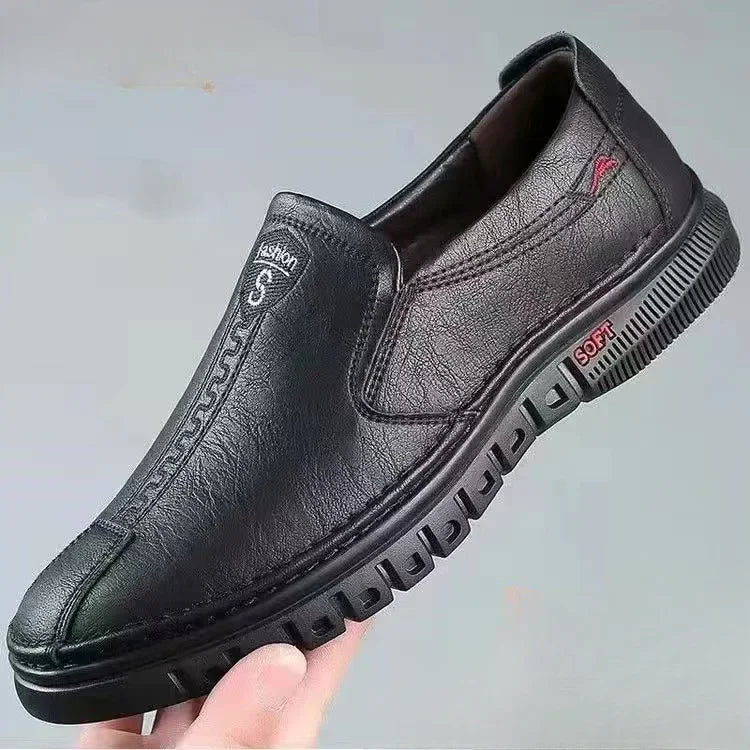 Men's shoes comfortable fashion synthetic leather shoes soft sole soft surface non-slip men's leather shoes
