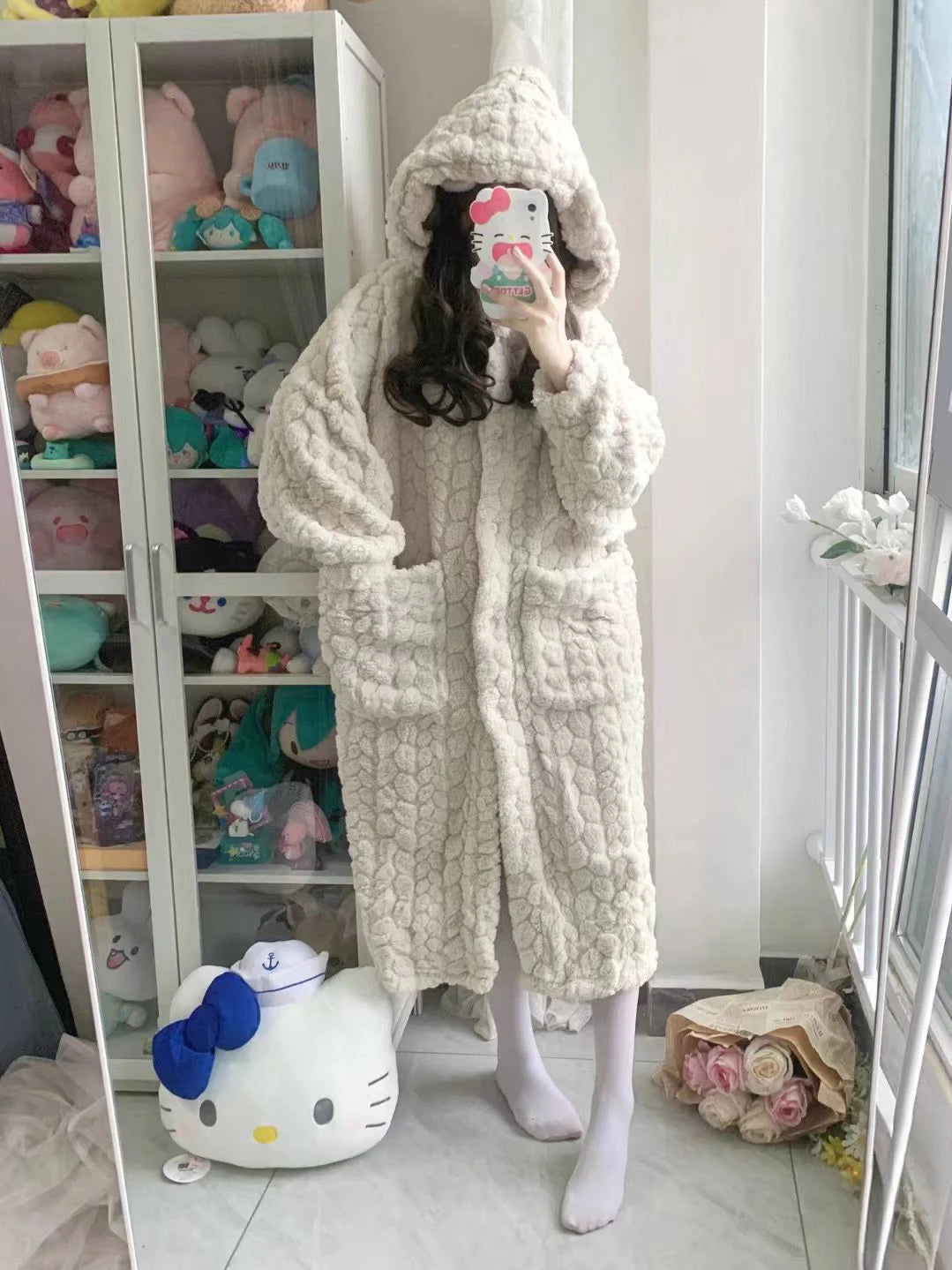 2025 Winter Robe For Women Sweet Elegant Jacquard Fashion Homewear Sleepwear Loungewear Christmas Night Warm Comfy Long Bathrobe