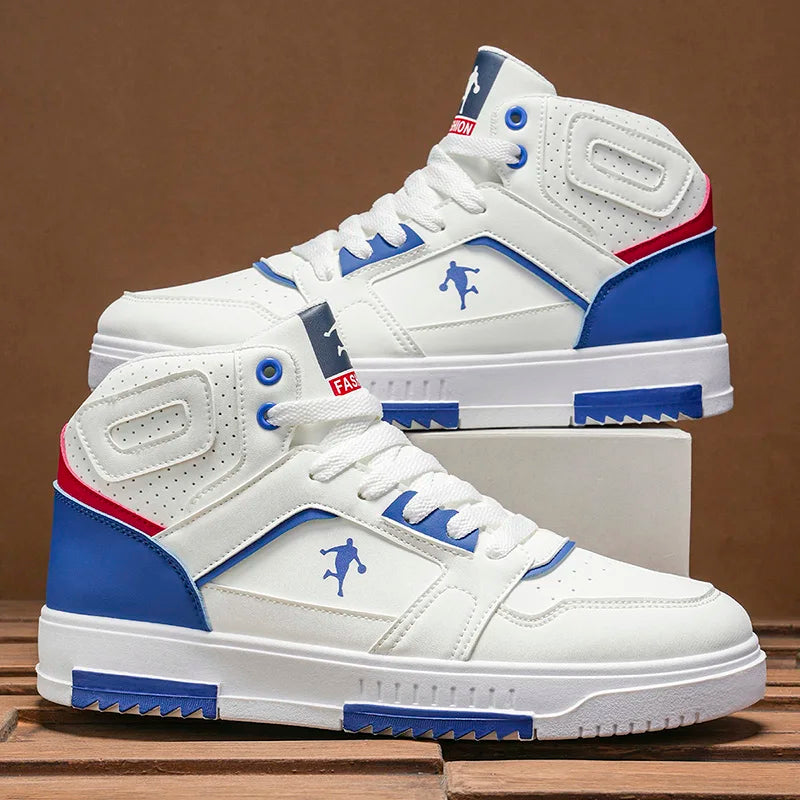 Men's High-Top Versatile Casual Sports Shoes - Comfortable Trendy Thick-Sole Outdoor Running & Skate Shoes