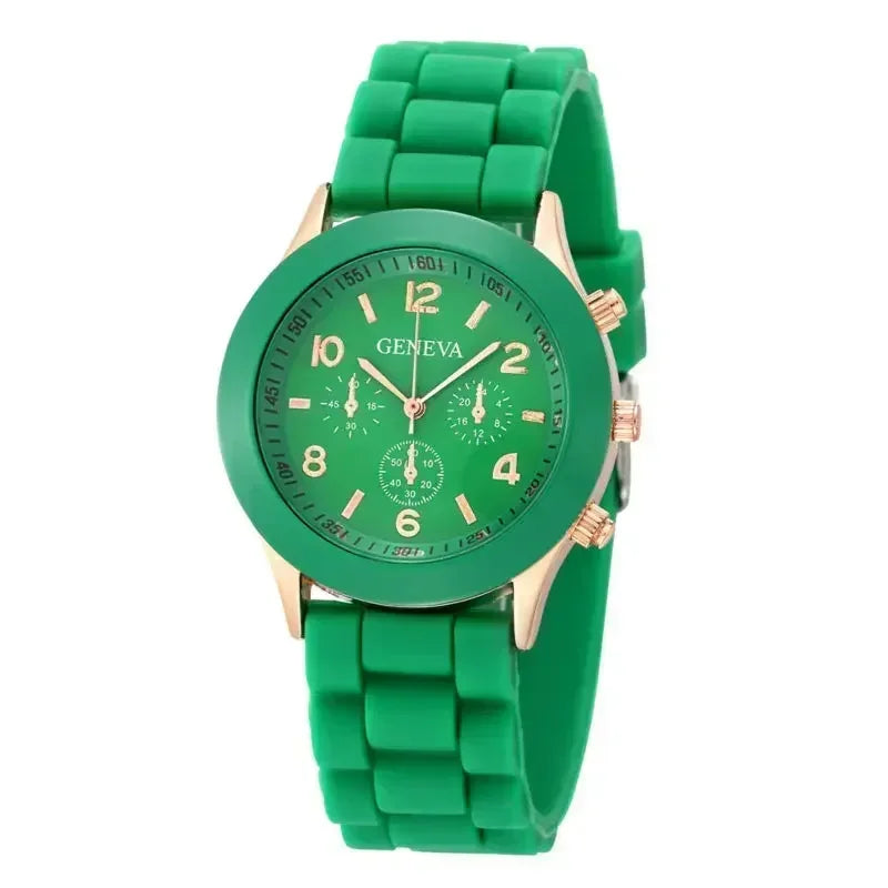 Women Watches 2024 New Fashion Luxury Brand Women Watch Silicone Strap Quartz Wrist Watch for Female Relogio Feminino Zegarki