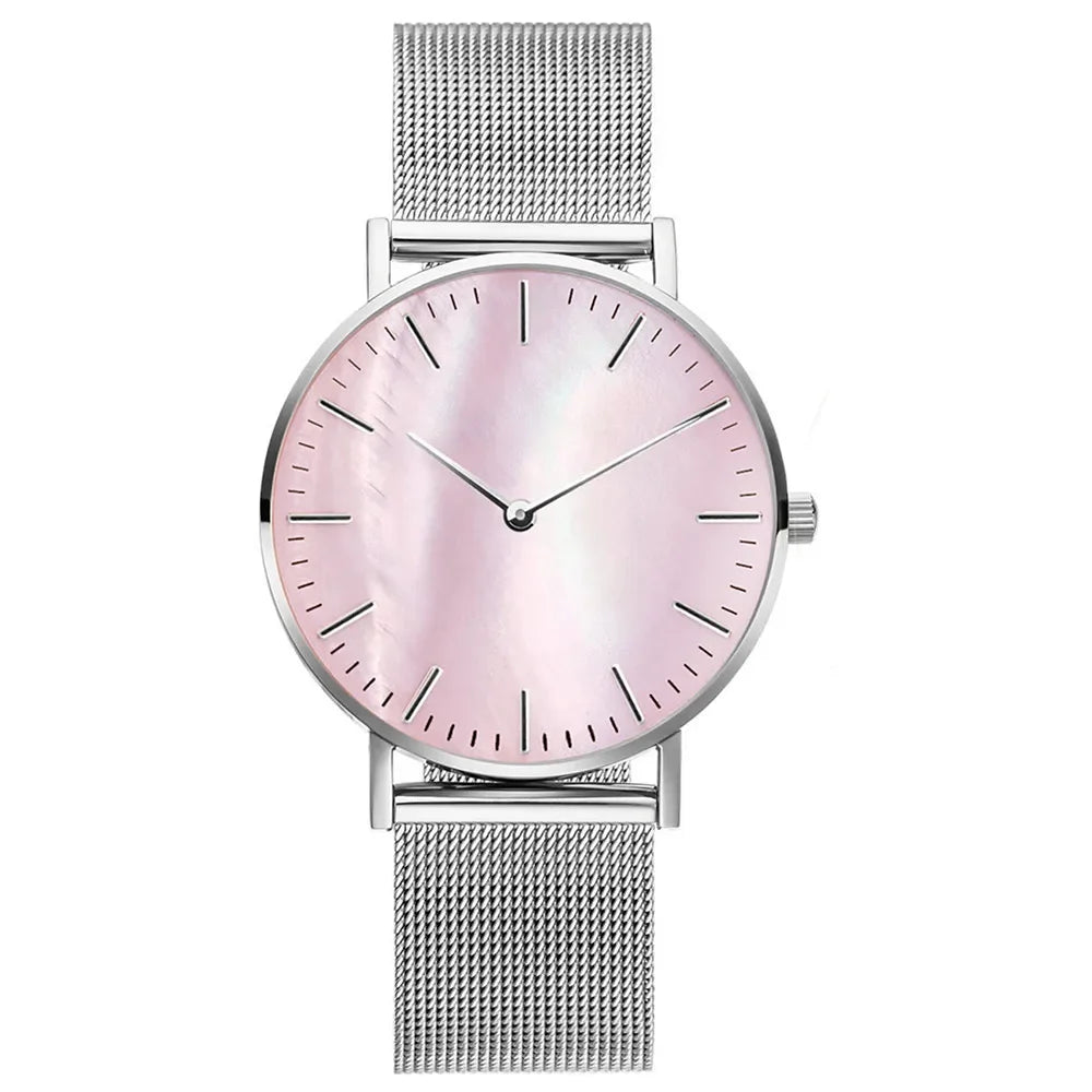 Women Watches Fashion Luxury Alloy Quartz Watches for Woman Metal Mesh Strap Simple Ladies Watch Female Clock montre femme
