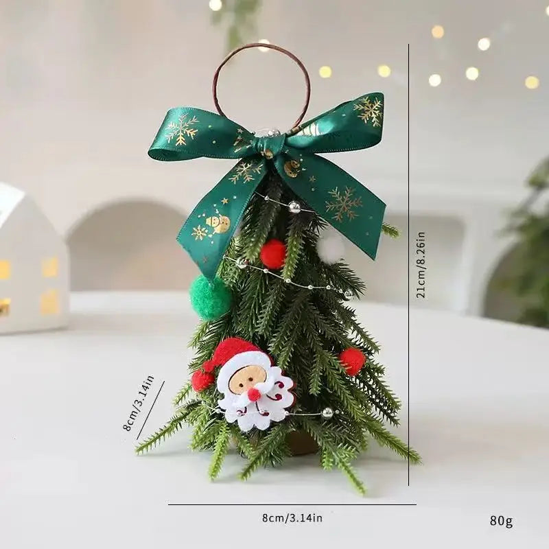 Christmas Tree Home Bedroom Party Decorations desktop mini Christmas tree ornaments Children New Year Christmas Gift