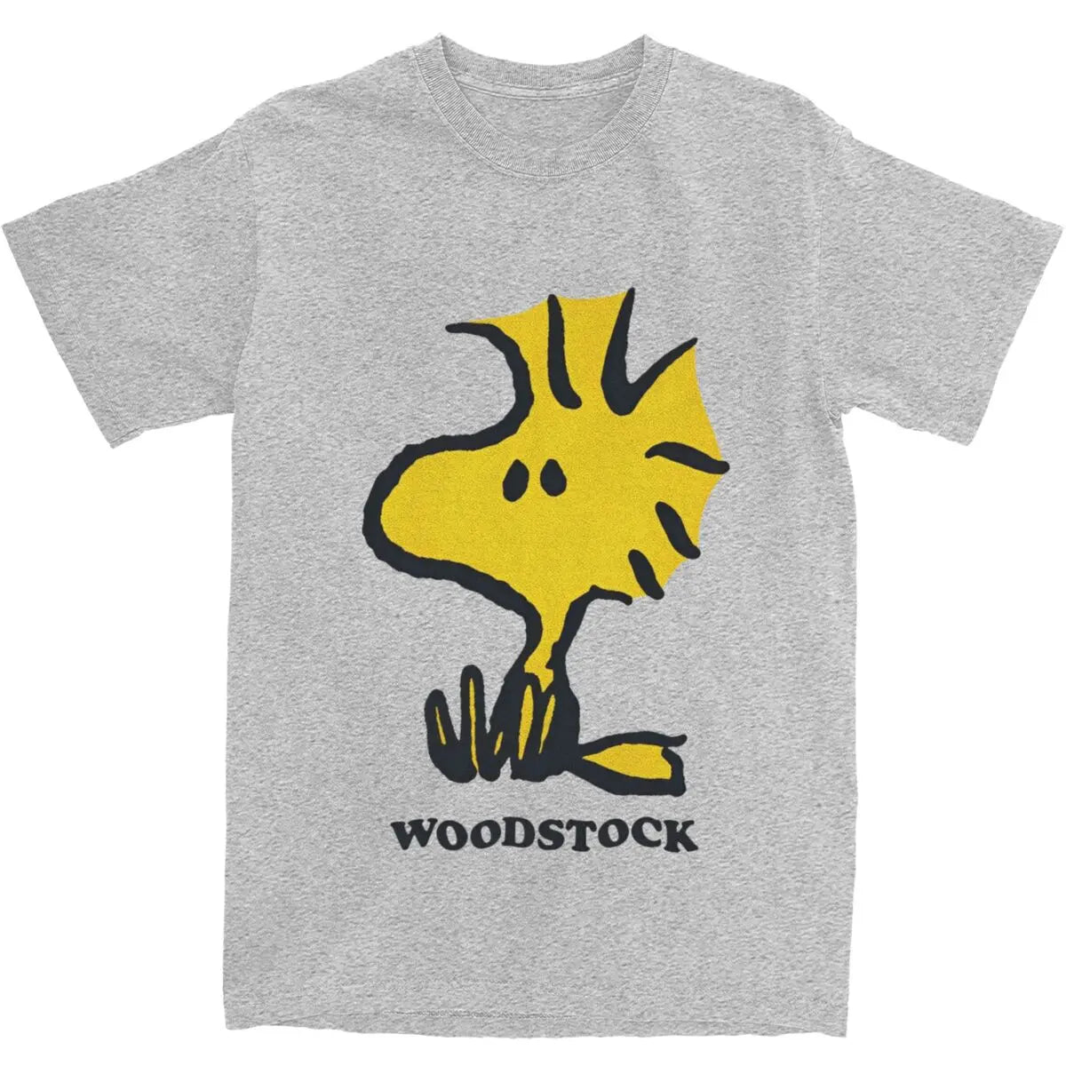 Men Women T Shirt Woodstock Cartoon T-Shirts Trendy Cool Summer Tees Funny Custom Logo 100 Cotton Clothing Gift Idea