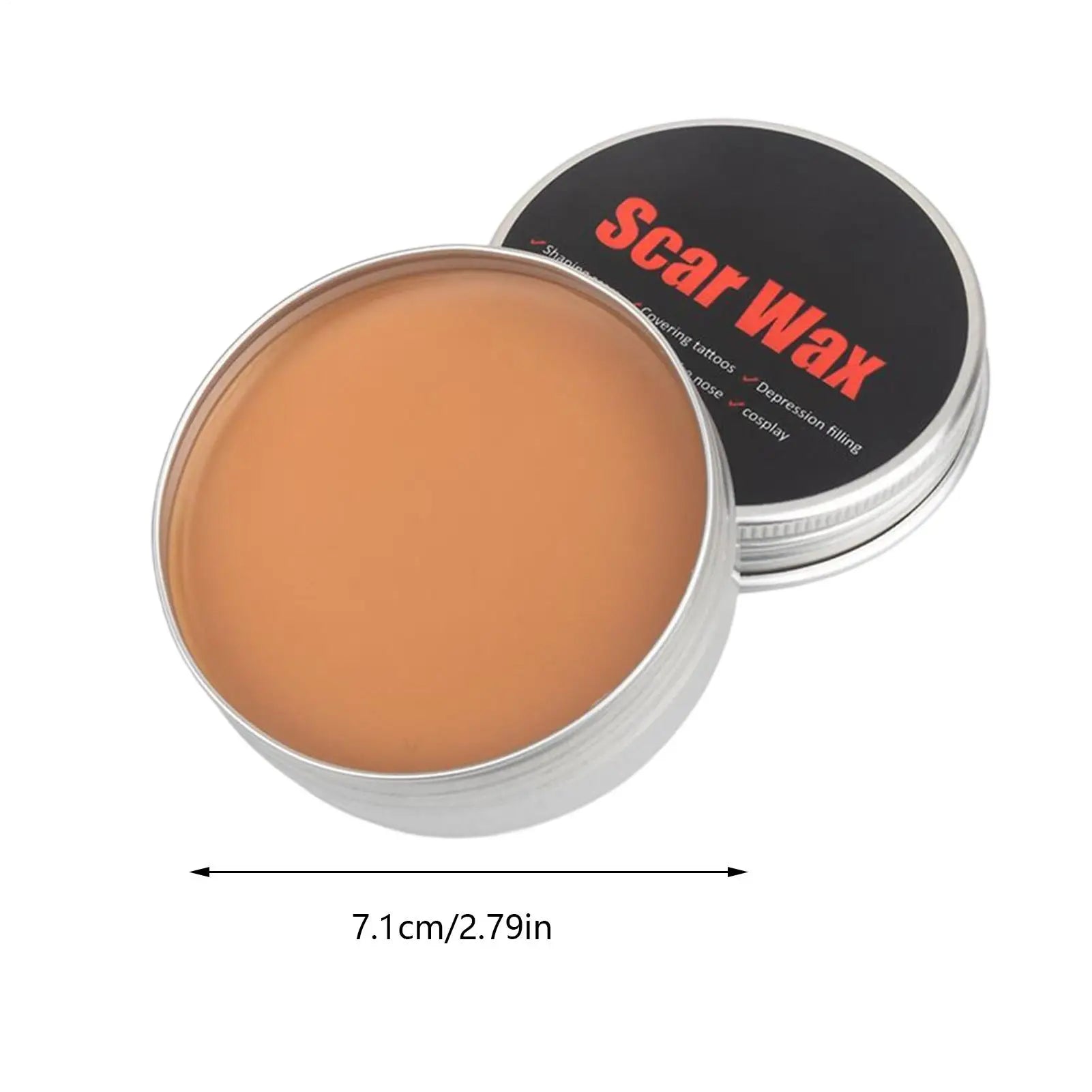 Halloween Makeup Kit Scars Wax Special Effects Stage Fake Wound Skin Wax with Spatula Stipple Sponge Fake Wood Special