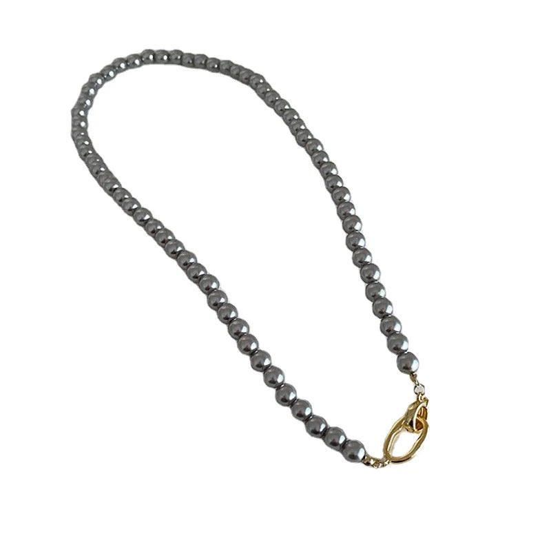 Modern Jewelry Elegant Temperament One Layer Bead Necklace For Women Female Gift Simply Design Accessories 2025 Trend New