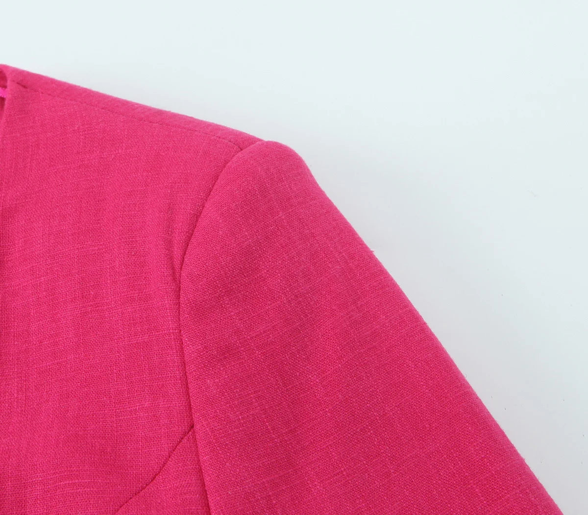 2025 Women's Autumn New Suit Jacket Round Neck Single Breasted Skirt Design High Waist Commuting Temperament Long Pants Set