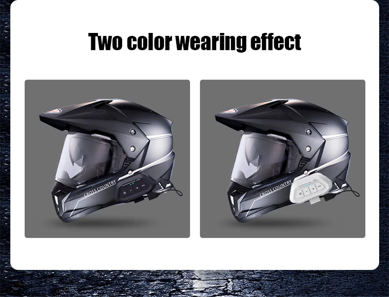 Motorcycle Helmet Earphone Bluetooth Headset Waterproof Voice Assistant Moto Earphone Motorbike Hands Free Wireless Headphone