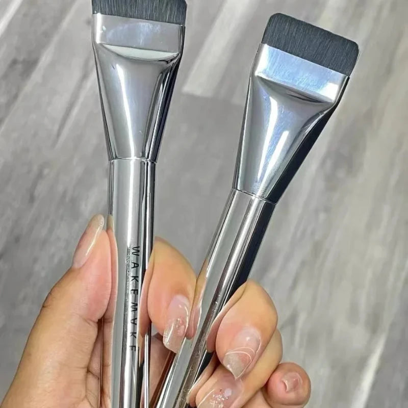 Korea wakemake Flat head One line Foundation Makeup Mask Ultra-thin flawless bare skin concealer brush Makeup tool brush