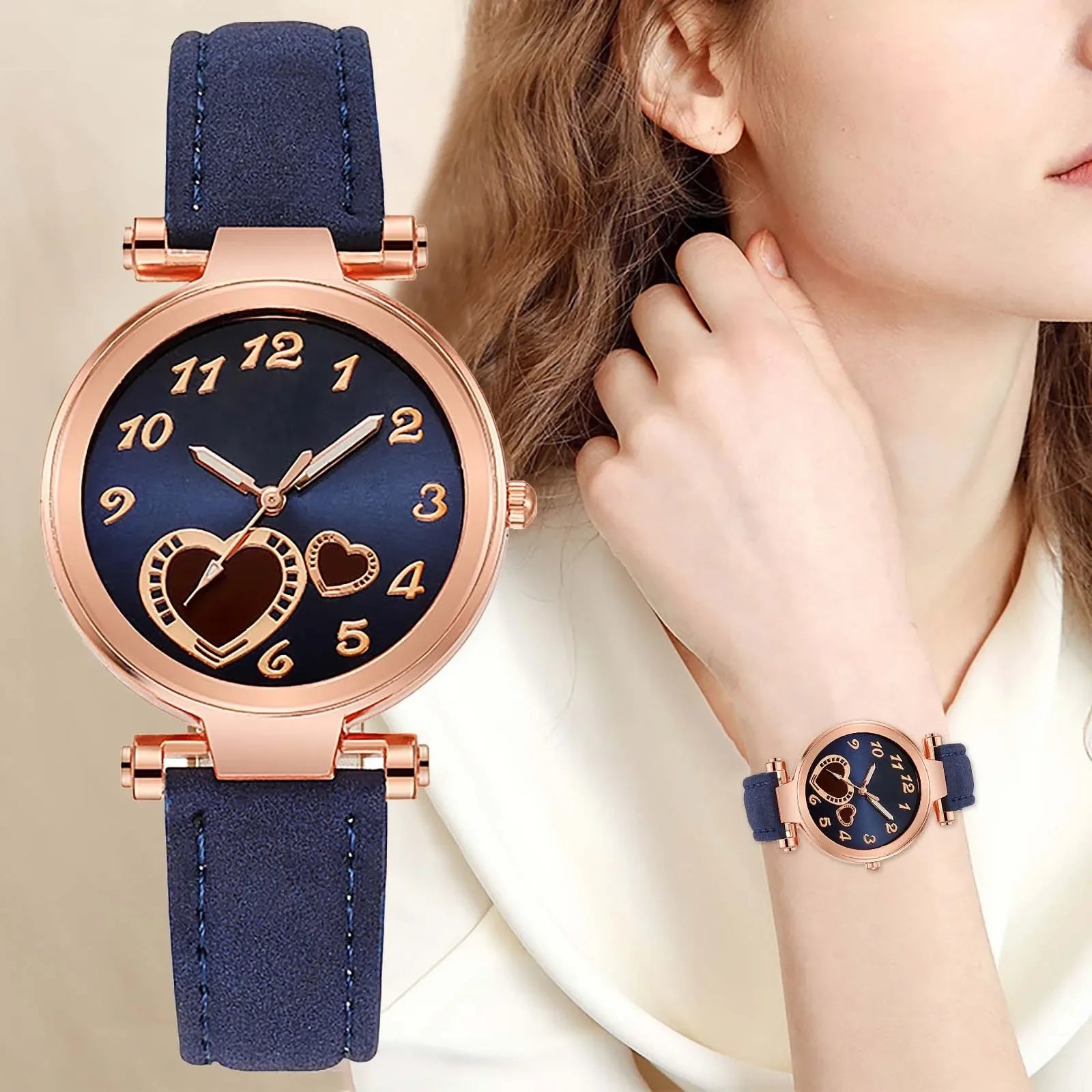 Women's Watches Love Luxury Fashion Ladies Watch Leather Watch Women Female Quartz Wristwatches Montre Femme Relogio Feminino