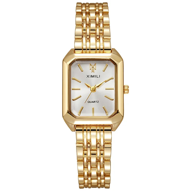 UTHAI New Women Watch Light Luxury Brand Stainless Steel Ladies Business Watches Female Student Fashion Quartz Wristwatch
