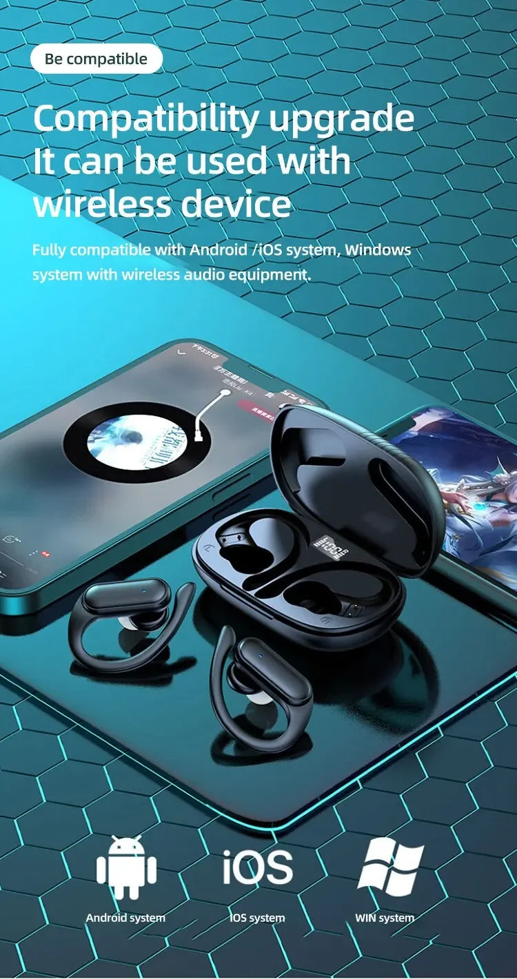 A520 Wireless Bluetooth Headset High Quality Earplugs Anti-Sweat Touch Light Mini  HD Sound Quality Stereo Universal Headset