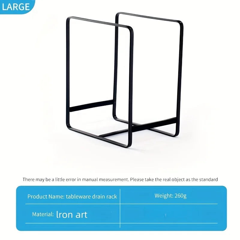 Kitchen Rack Dish Storage Rack Cabinet Dish Rack Dinner Plate Drain Rack Countertop Rack Plate Iron