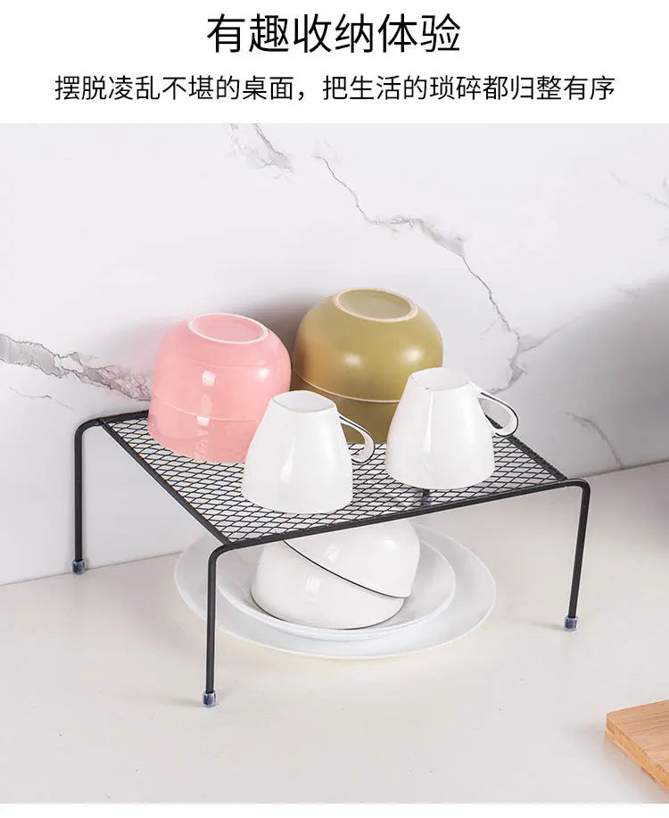 Kitchen Cabinet Organizer Shelf Iron Storage Rack Holder Bathroom Cabinet Organizer Food Pantry Organization and Storage Shelves