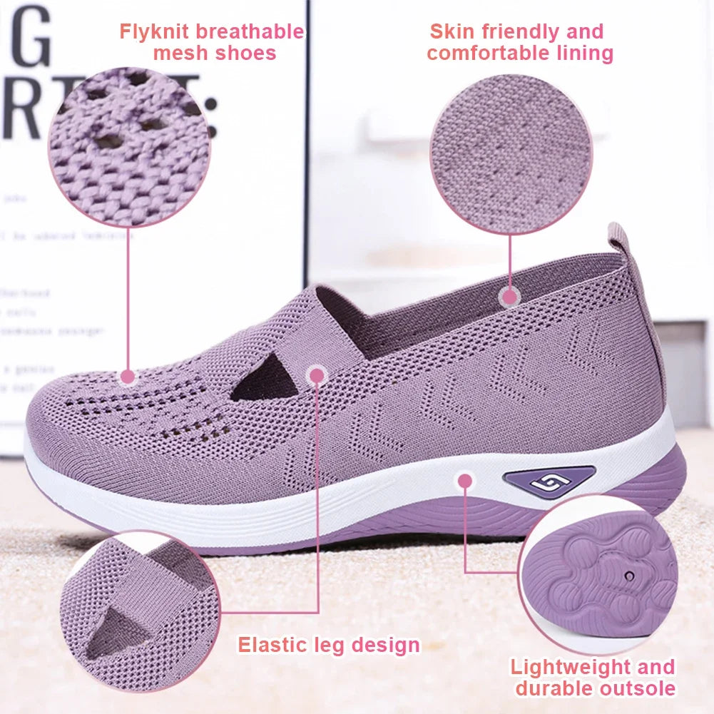 Breathable Barefoot Shoes Comfortable Orthopedic Shoes Non Slip Walking Sneakers with Arch Support for Women
