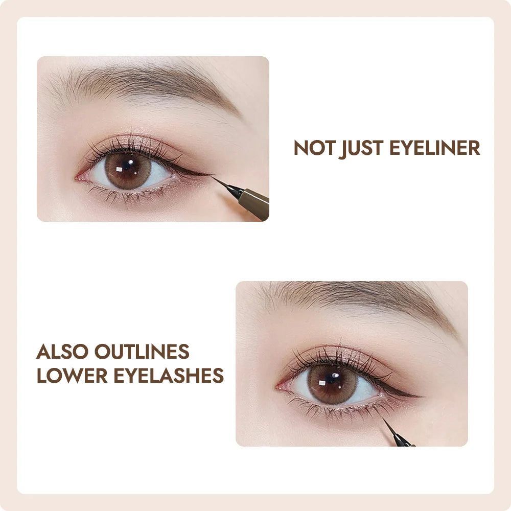 GECOMO Liquid Eyeliner 0.01mm Super Slim Waterproof Quick Dry Long Lasting Color No Smudging Eyeliner Pencil