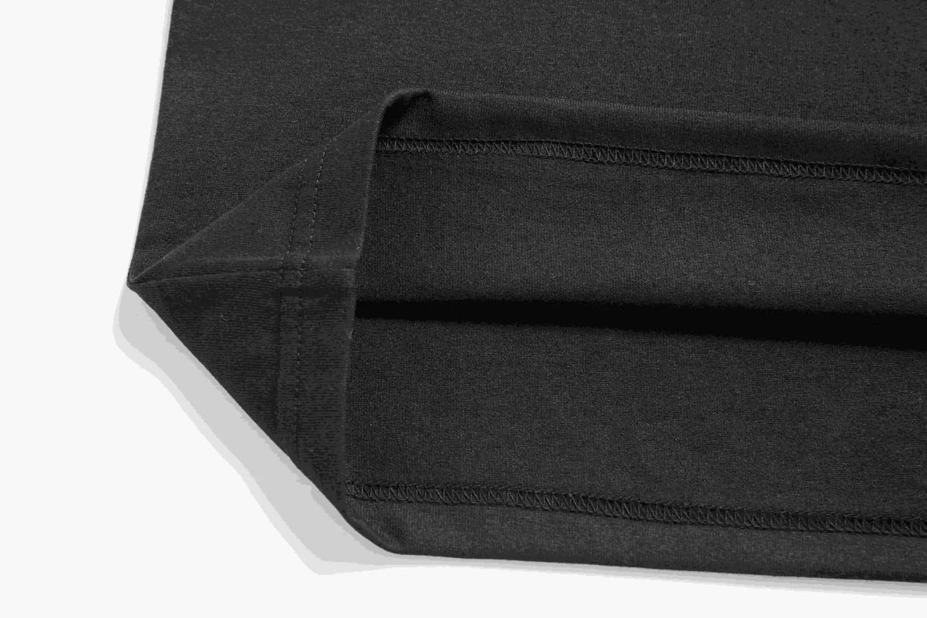 Men's T-Shirt White Music ON World OFF Printed Pattern High Quality Cotton 180g