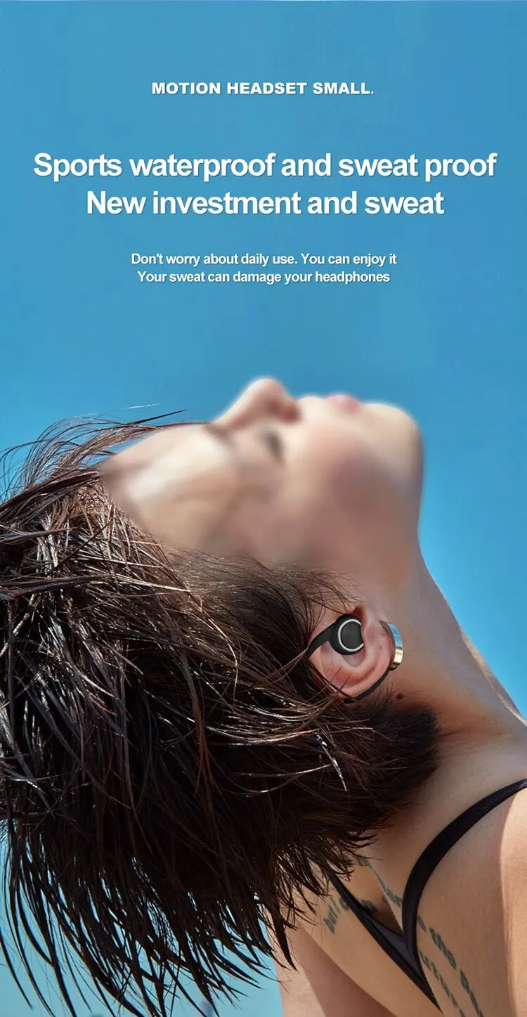 Wireless Bluetooth Earphones Sports Running Headset Wireless Single Ear Headphone TWS HiFi Stereo Noise Reduction Music Headset