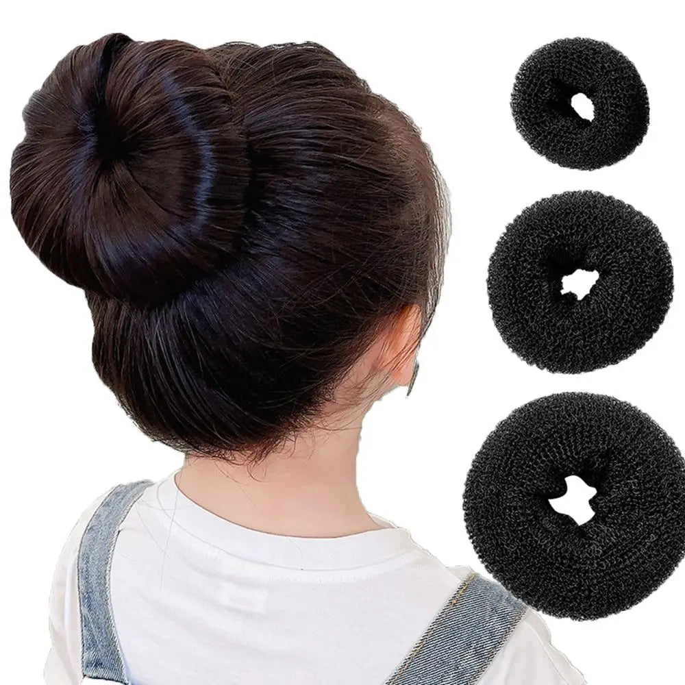 Head Hair Accessories Female Easy Big Ring Bird's Nest Bun Maker Women Hair Ring Korean Style Ponytail Holder Hairstyle Tools