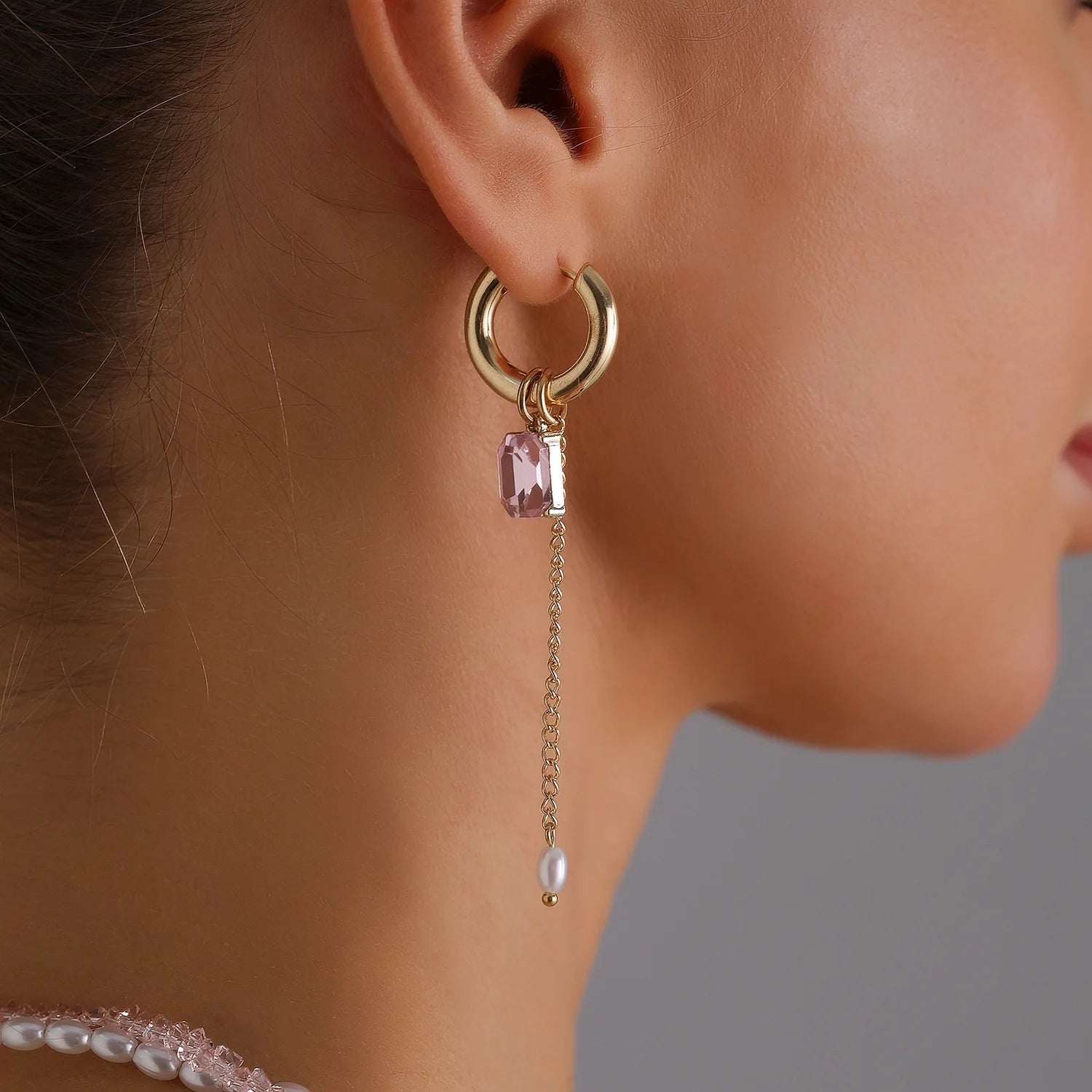 Jewelry Crystal Beads, Jewels, Blocks, Tassel Necklace, Elegant Women's Ins Style Wrapped Necklace Set