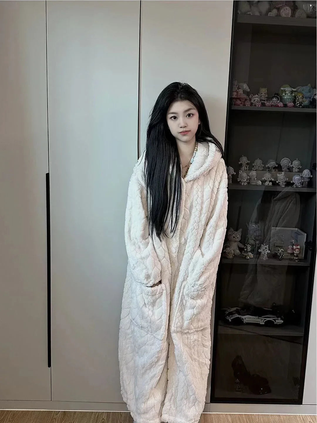 2025 Winter Robe For Women Sweet Elegant Jacquard Fashion Homewear Sleepwear Loungewear Christmas Night Warm Comfy Long Bathrobe