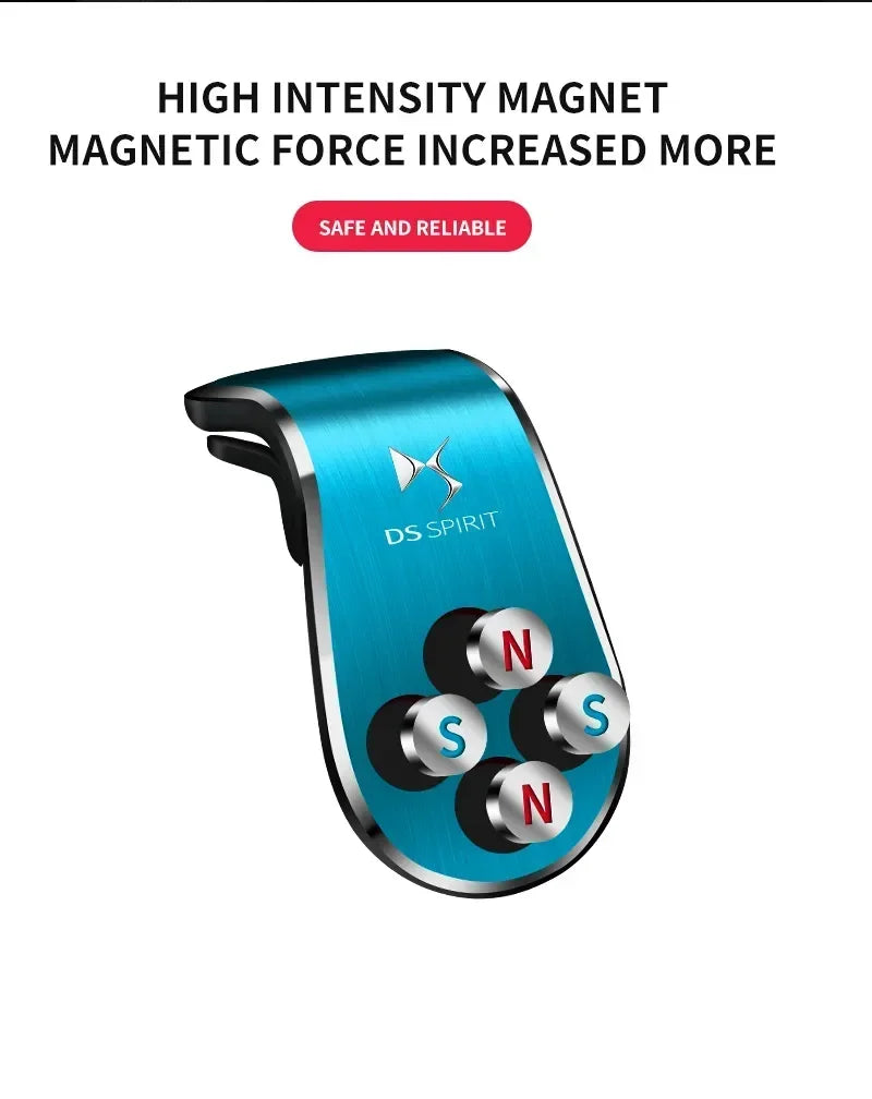 Car Magnetic L-shaped Car Dedicated GPS Phone Holder Emblem For DS SPIRIT DS3 DS4 DS4S DS5 5LS DS6 DS7 WILD RUBIS DIVINEDS