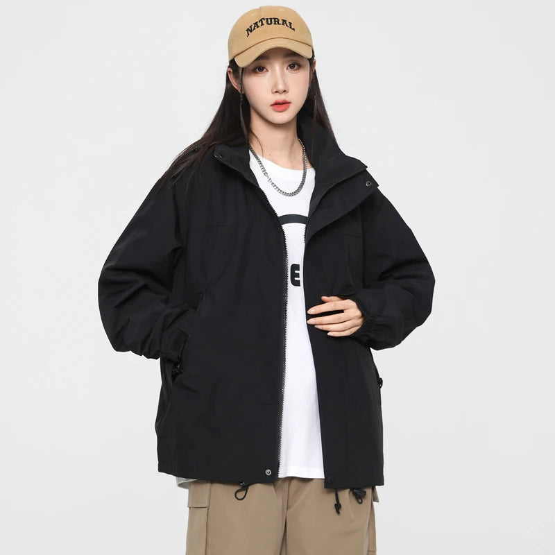 Outdoor Riding Jackets for Women Patchwork Waterproof Camping Coat Men Fishing Trekking Windbreaker Travel Jacket Women Clothing