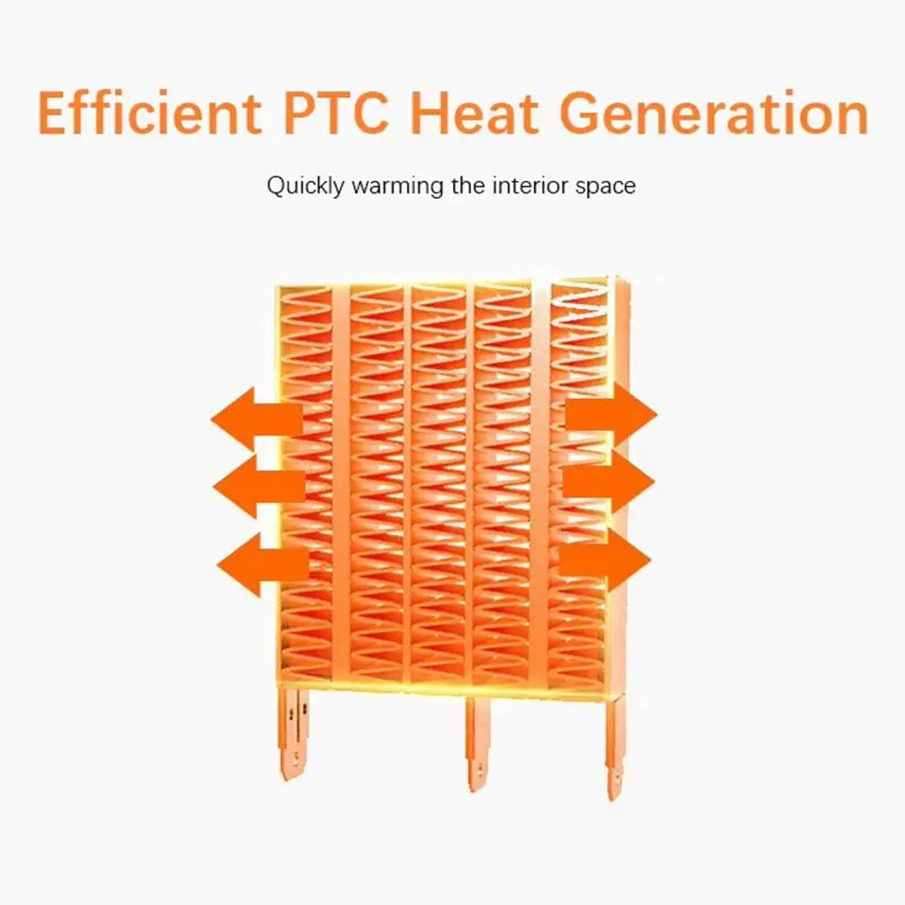 12V/24V Car Heater Winter Fast Heating Car Mini Hot Air Fan Adjustable Vehicle Dashboard Small Space Saving Car Heater