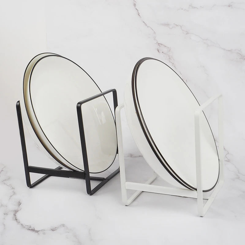 Kitchen Cabinet Plate Storage Countertop Dish Rack Drawer Dinner Plate Partition Drain Rack Layered Storage Rack Accessories