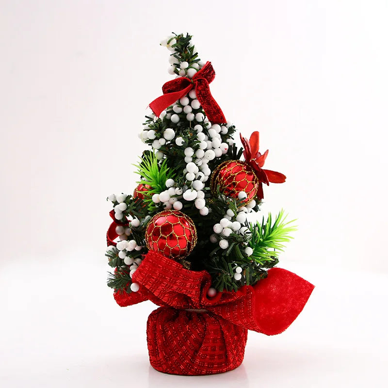 Christmas Tree Christmas Decoration 2024 Home Bedroom Desktop Ornaments Artificial Small Christmas Tree New Year Children Gift