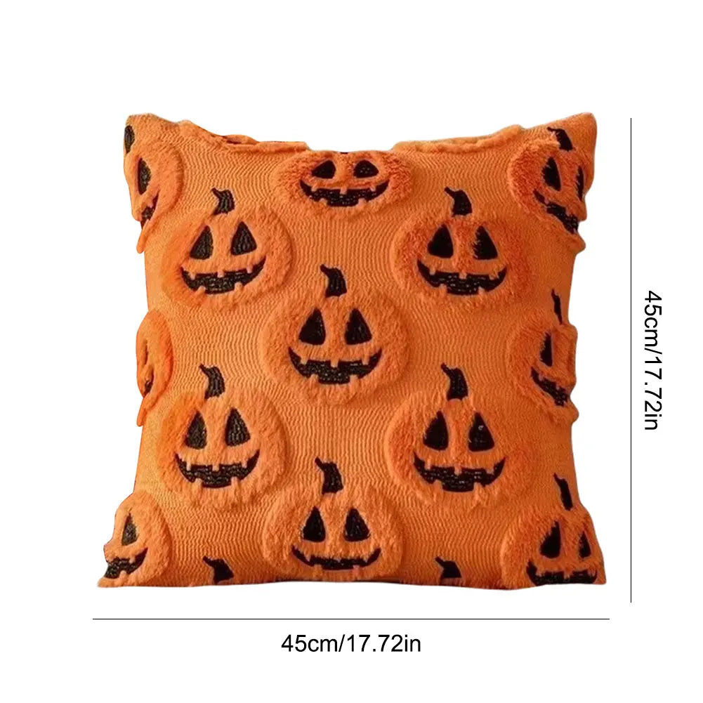 Halloween Decoration For Home Cartoon Pumpkin Bat Ghost Pillowcase Horror Soft Pillowcase Party Supplies Haloween Home Ornament