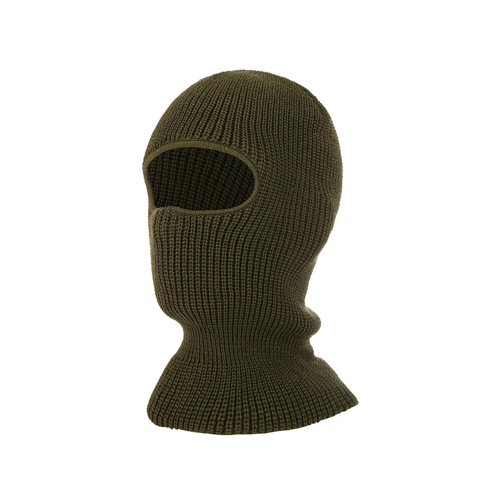 Winter One Hole Ski Hat Outdoor Windproof Over Knit Hat Acrylic Balaclava Ski Mask For Men Women