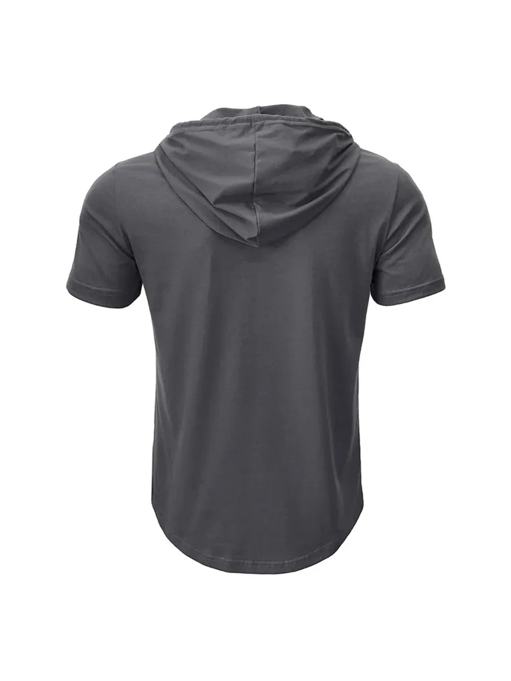 Men T Shirts  Summer Slim Fitness Hooded Short-Sleeved Bodybuilding Quick Dry Tshirt Male Gym Clothes Breathable Sports Tops