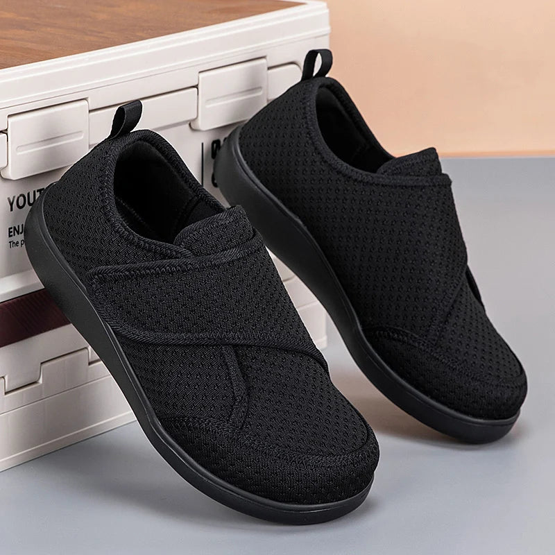 Open Shoes for Elderly Adjustable Diabetic Shoes Swollen Foot Fat Wide Hallux Valgus Bunion Orthopedics Thumb Eversion Men Women